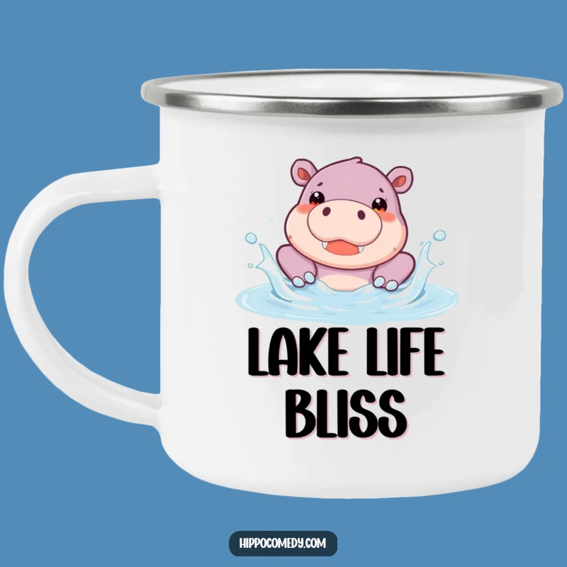 Adventure Ready Funny Hippo Pool Camping Mug - Gift Idea