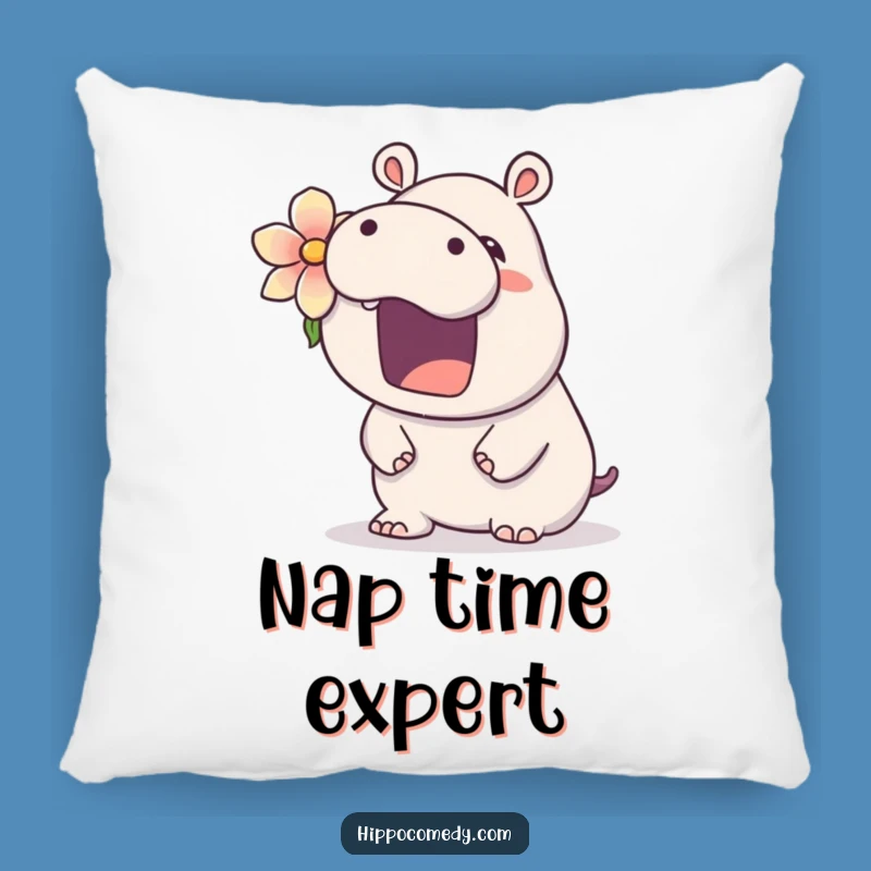 Funny Hippo Pillow: Yawning Comfort, Adorable Funny Gift