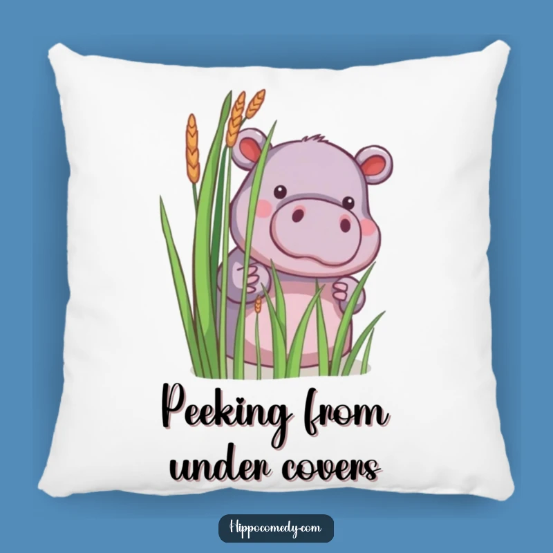 Soft Funny Little Hippo Peek Pillow: Cozy Surprise, Sweet Funny Gift