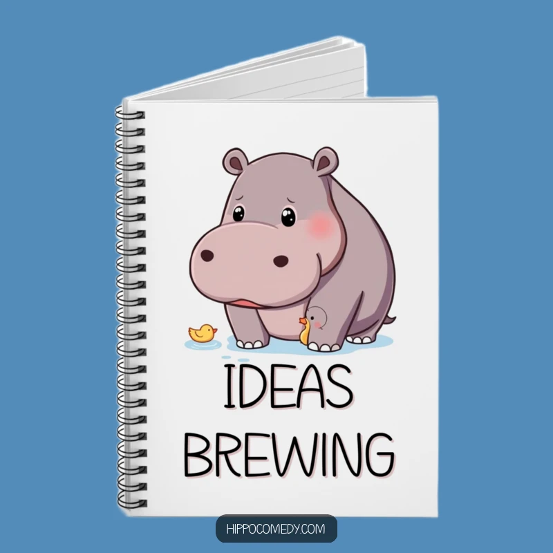 Funny Curious Hippo Notebook: Journal Your Observations with Humorous Style