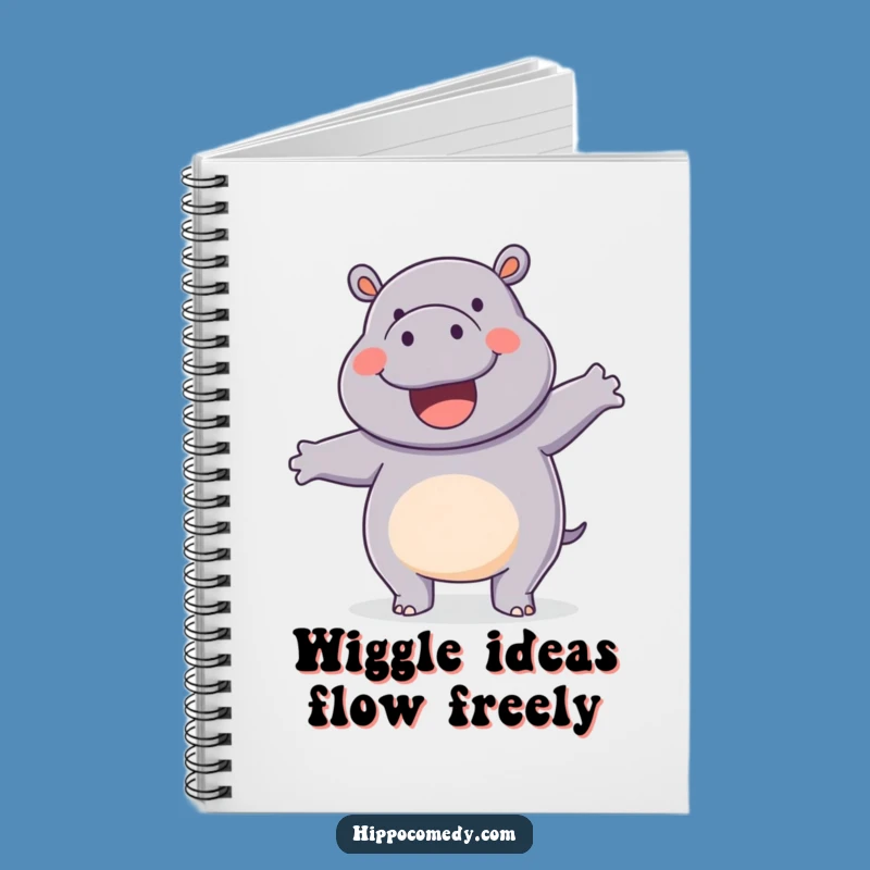 Joyful Funny Hippo Wiggle Dance Notebook: Dance Through Your Notes, Unique Funny Gift