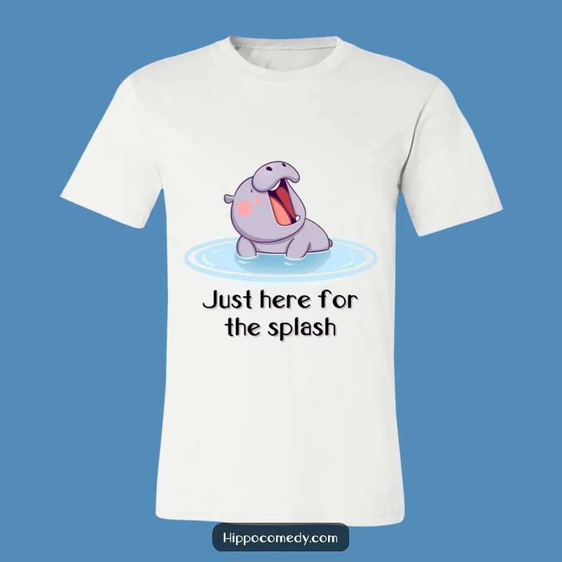 Funny Content Hippo Yawning T-Shirt - Hilarious Relaxed Hippo Tee Gift