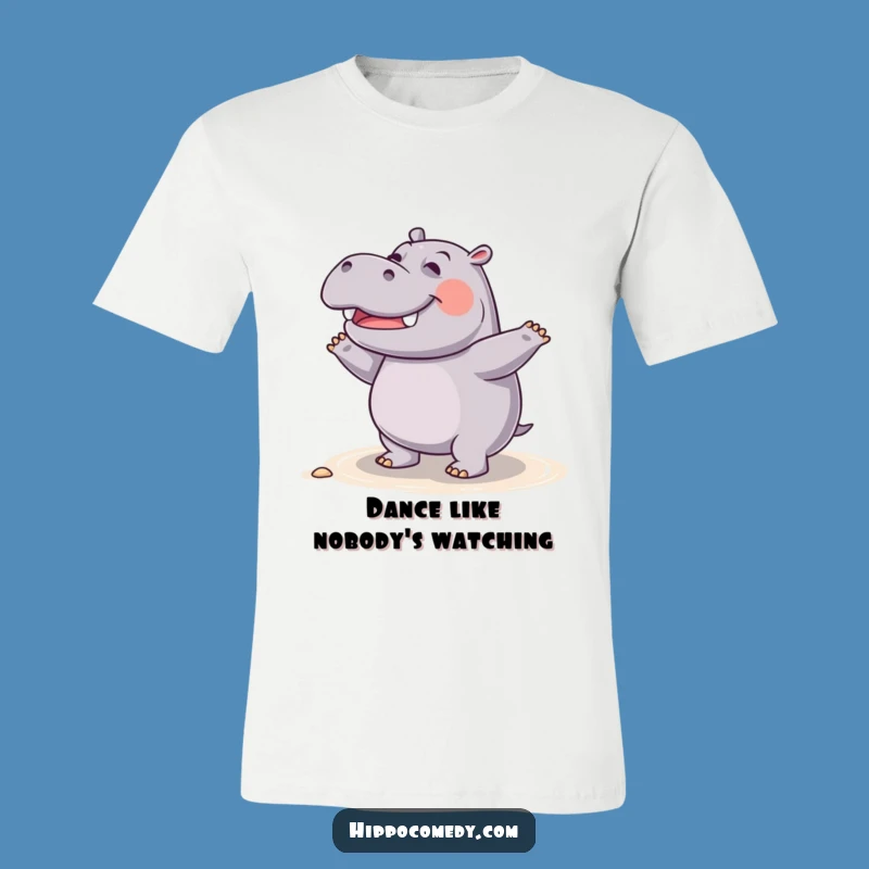 Funny Giggling Hippo Dance T-Shirt - Wear Your Joyful Moves