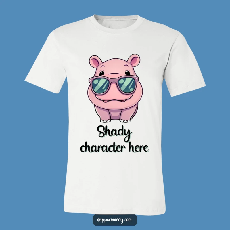 Funny Cool Hippo Sunglasses T-Shirt - Ultimate Casual Style, Great Gift